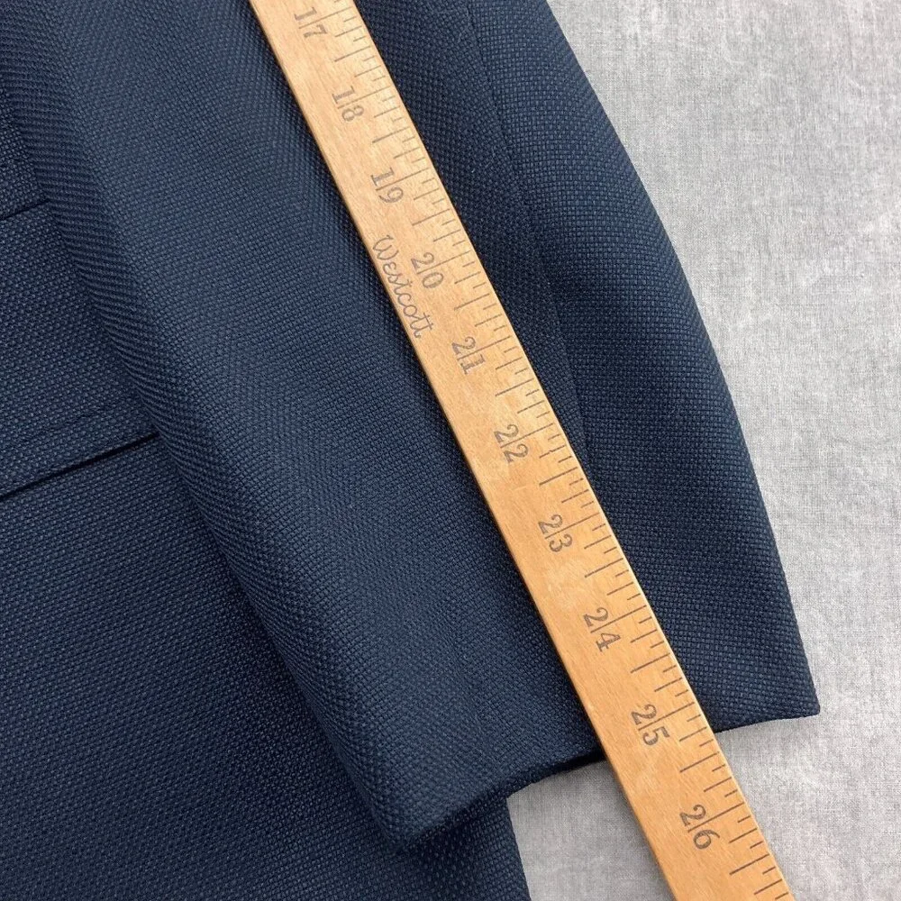 Hart Schaffner Marx Jack Nicklaus Blazer Men 42 Blue Golf‎ Bear Club Button VTG